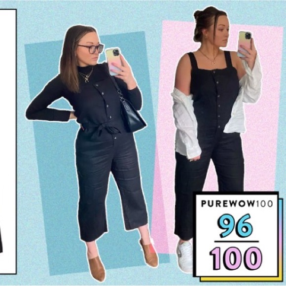 EVERLANE The Linen Picnic Jumpsuit Black Sleeveless Button-Up Size 8 - Picture 2 of 12